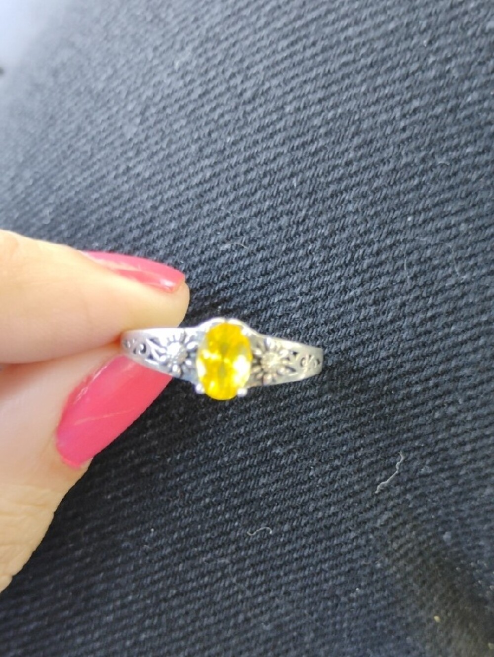 Sterling Silver S925 Ring Size 8 - Picture 3 of 5
